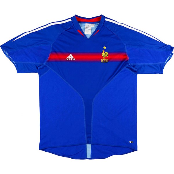 Tailandia Camiseta Francia Primera equipo Retro 2004 Azul